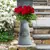 Vaso de flor de metal estilo vintage, Acabamento galvanizado Rústico Jarro de f - DOMU DECOR