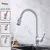 Torneiras de cozinha 304 aço inoxidável pull out pia da cozinha deck de água na internet