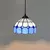 Retro estilo tiffany lustre de vidro colorido mediterrâneo luz pingente para ba