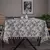 Toalha de mesa floral personalizável com acabamento em renda, capa retangular p - DOMU DECOR