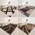 Nordic impressão marrom tapete para sala de estar quarto decoração casa piso