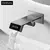 Luxo gungrey latão led display digital torneira do banheiro. minimalismo fixado - loja online