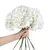 Hortênsia flores artificiais com tronco, flor de seda falsa, peças centrais de - DOMU DECOR