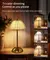 Sensor de toque recarregável led night light cristal led candeeiro mesa 3 núcl