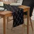 Corredores de mesa de linho bege moderno abstrato onda listra cômoda cachecol d