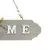 Sinal de porta de suspensão de madeira placa de suspensão de madeira com laço - DOMU DECOR