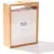 1pc dispensador de alimentos de madeira de bambu 3l-organizador de cozinha para