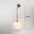 Nordic moderno vintage lâmpadas de parede led bola vidro espelho ao lado do qua - comprar online