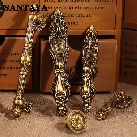 Café vintage alça de cobre tradicional clássico clássico móveis ferragem ga