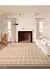 Tapete minimalista xadrez sala de estar arte luxo quarto tapetes listrado geomé - DOMU DECOR