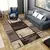 Nordic impressão marrom tapete para sala de estar quarto decoração casa piso - loja online