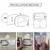 Sensor de movimento luz interior led night light vara na nightlight luzes a pilh - comprar online