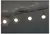 Gu10 sala de estar luz teto cromo/preto holofote cozinha ilha barra lâmpada do - comprar online