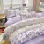 Conjunto de cama de algodão para casal, lençol confortável, estilo fresco, ca - DOMU DECOR