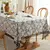 Toalha de mesa floral personalizável com acabamento em renda, capa retangular p - comprar online