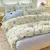 Conjunto de cama de algodão para casal, lençol confortável, estilo fresco, ca - DOMU DECOR