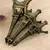 Metal Paris Torre Eiffel Artesanato, Estátua Estatueta Vintage, Bronze Modelo T