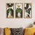 3 peças de madeira boêmio mural estético vaso padrão sala estar decoração