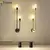 Nordic luxo lâmpada de parede sala estar moderno e minimalista led preto ouro c - loja online