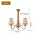 Luxo clássico led lustre luz sala de jantar quarto pendurado luz decoração ca - comprar online