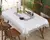 Toalha de mesa bordada de renda batilo, branca, floral, retangular, à prova d&# na internet