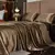 Lençóis de cetim, conjunto de lençóis queen size, 4 peças de conjunto de ca - comprar online