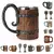 Viking Madeira Caneca De Cerveja Estilo, Simulação Barril De Madeira, Parede D - DOMU DECOR