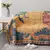 Cidade têxtil europeu jacquard retro mapa cobertor de malha quente sofá toalha