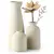 Conjunto de 3 vasos de cerâmica, vasos de flores para decoração rústica de c - comprar online