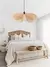 Nordic rattan e27 led luzes pingente wabi sabi lâmpada luminosa para sala de ja - DOMU DECOR