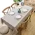 Toalha de mesa listrada de linho de algodão com borla, resistente a manchas, à - comprar online