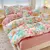 Conjunto de cama de algodão para casal, lençol confortável, estilo fresco, ca