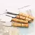 Conjunto de facas de queijo de bambu, talheres de queijo, aço inoxidável, cort - loja online