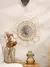 Espelho decorativo tecido à mão arte da parede espelho feito à mão decoração da parede quarto decorações estéticas para o quarto sala de estar presente na internet