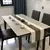 Estilo chinês cor sólida listras linho corredor de mesa lençóis modernos e m