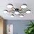 Moderno 3 Cores Diferentes LED Lustre, Adequado para Sala, Quarto, Hotel, Sala d