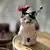 Vaso de flores de cerâmica para decoração de mesa em formato de gato. - loja online