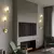 Nordic luxo lâmpada de parede sala estar moderno e minimalista led preto ouro c - loja online