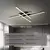 Plafon LED Modern Minimalista Long Line, Iluminação Interior, Lâmpadas para Q - DOMU DECOR