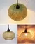 Lâmpada pingente de bambu lustre luminária artesanal rattan luminária restaur - DOMU DECOR