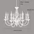 Estilo Europeu Ferro LED Lustres para Sala de Estar, Lustre Moderno, Lustre Ilum
