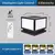 Luz solar ao ar livre led coluna cronometrada luz escurecimento luzes solares co - comprar online