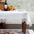 Toalha de mesa bordada de renda batilo, branca, floral, retangular, à prova d&# - loja online