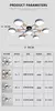 Imagem do Moderno 3 Cores Diferentes LED Lustre, Adequado para Sala, Quarto, Hotel, Sala d