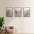 3 peças/aet quadros minimalista paisagem arte de parede de metal, montanha painéis qua