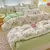 Conjunto de cama de algodão para casal, lençol confortável, estilo fresco, ca na internet