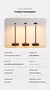 Candeeiro de mesa recarregável criativo jantar toque led hotel bar café pina p - comprar online