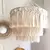 Abajur nórdico de tapeçaria tecida em macramé, capa para luminária suspensa - DOMU DECOR