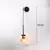 Nordic moderno vintage lâmpadas de parede led bola vidro espelho ao lado do qua - DOMU DECOR
