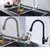 Torneiras de cozinha 304 aço inoxidável pull out pia da cozinha deck de água - DOMU DECOR